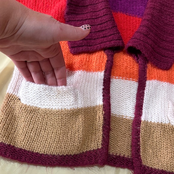 Girls Gap Colorful Striped Sweater size small - Picture 3 of 6